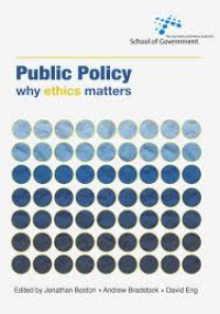 Public Policy:Why ethics matters
