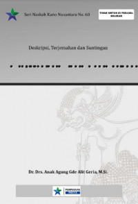 Ala-Ayuning Dina mwah Sasih :deskripsi,terjemahan, suntingan
