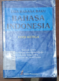 Tata Bahasa Baku Bahasa Indonesia Edisi Ketiga