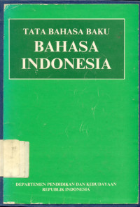 Tata  Bahasa Baku Bahasa Indonesia