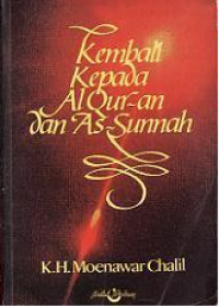 Image of Kembali kepada Al-Qur'an dan As-Sunnah