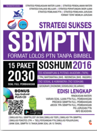 Image of Strategi SBMPTN Soshum 2016 : Format Lolos PTN Tanpa Bimbel