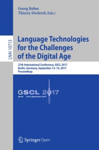Image of Language Technologies for the Challenges of the Digital Age