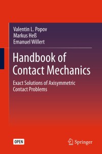 Image of Handbook of contact mechanics :exact solutions of axisymmetric contact problems