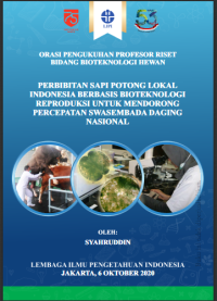 Image of Perbibitan sapi potong lokal Indonesia berbasis bioteknologi reproduksi mendorong percepatan swasembada daging nasional