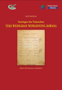 Image of Suntingan dan terjemahan :teks wedharan wewadining bawana