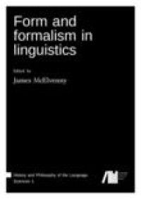 Image of Form and formalism in linguistics