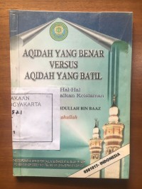 Image of Aqidah Yang Benar Versus Aqidah Yang Batil