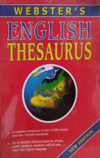 Image of Webster's English Thesaurus (New Edition)