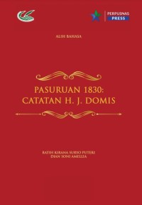 Image of Pasuruan 1830 :catatan H. J. Domis (suntingan teks dan alih bahasa)
